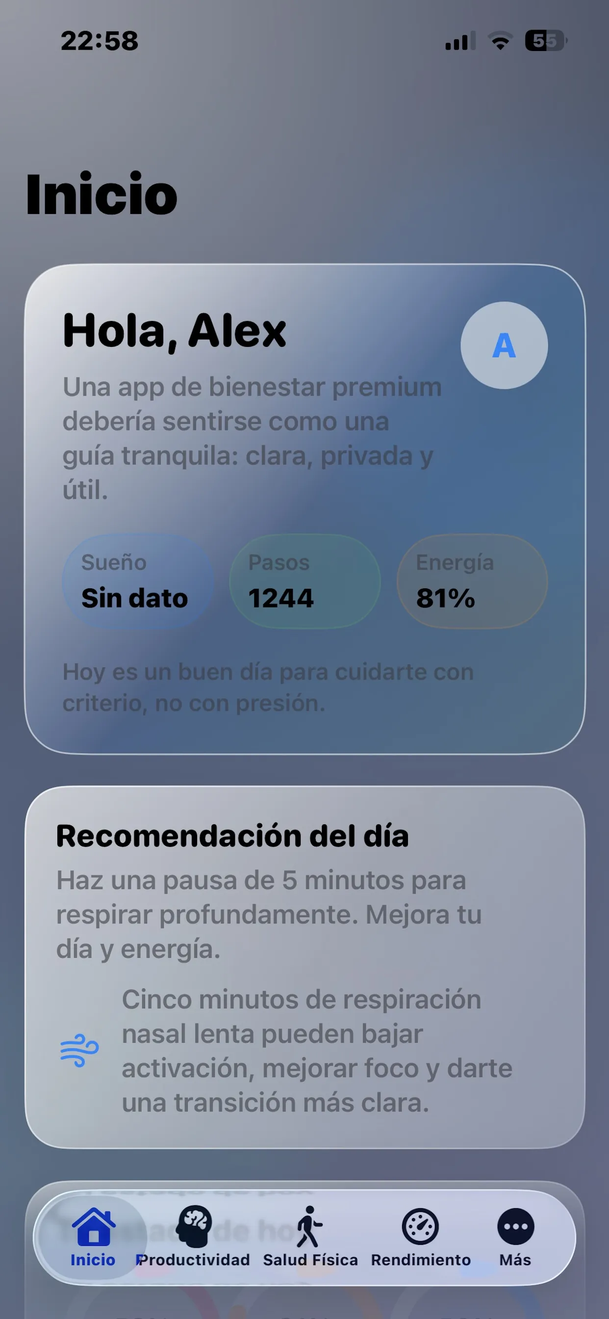 Screenshot of SaludPotencial