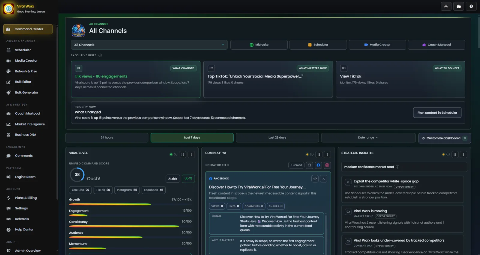 Screenshot of Viral Worx Studio
