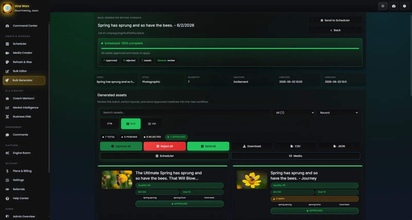 Screenshot of Viral Worx Studio