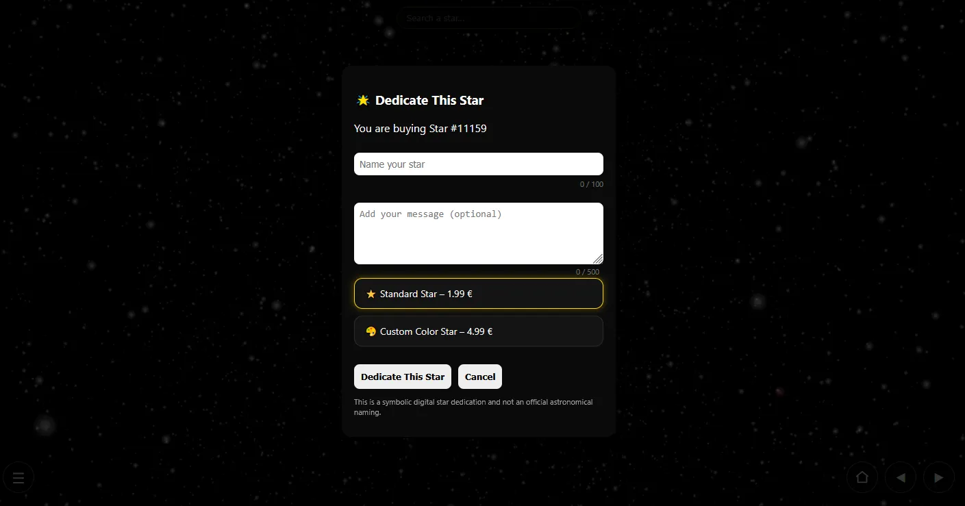 Screenshot of Galaxiana