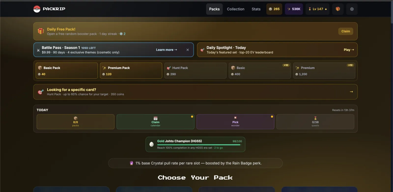 Screenshot of PackRip
