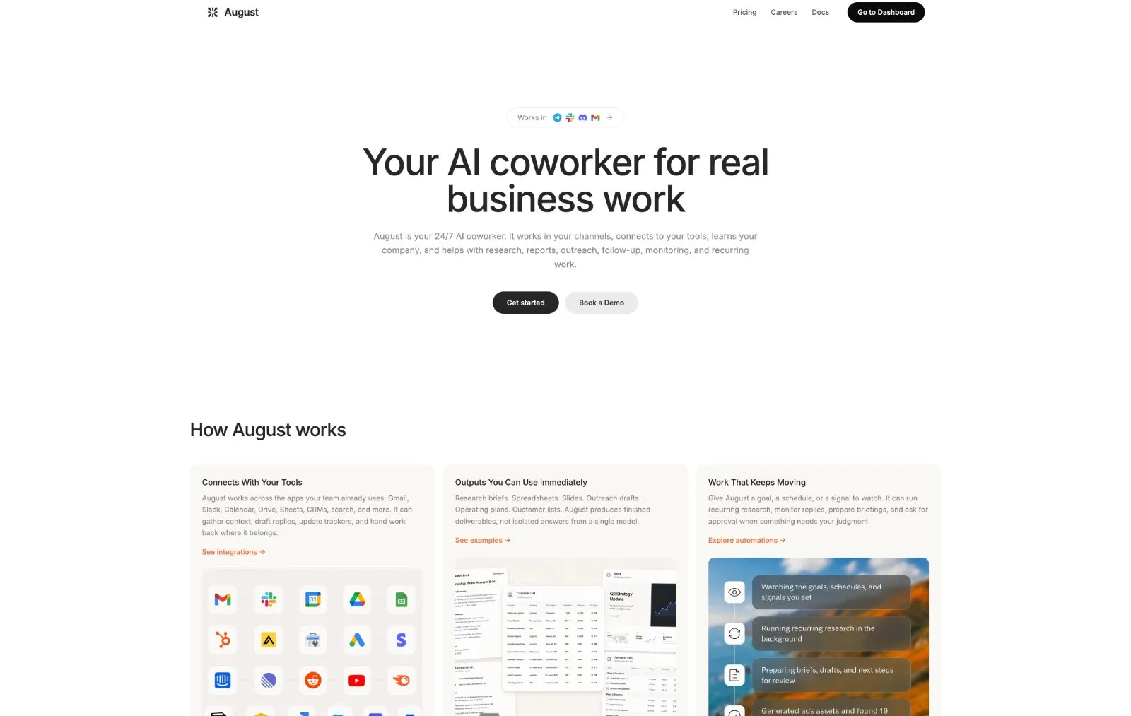 Screenshot of August