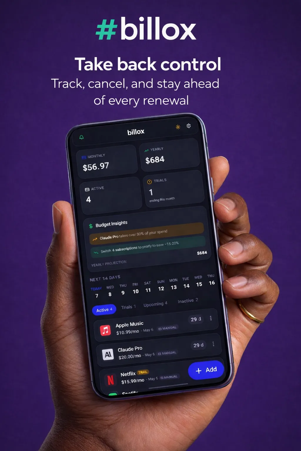 Screenshot of Billox