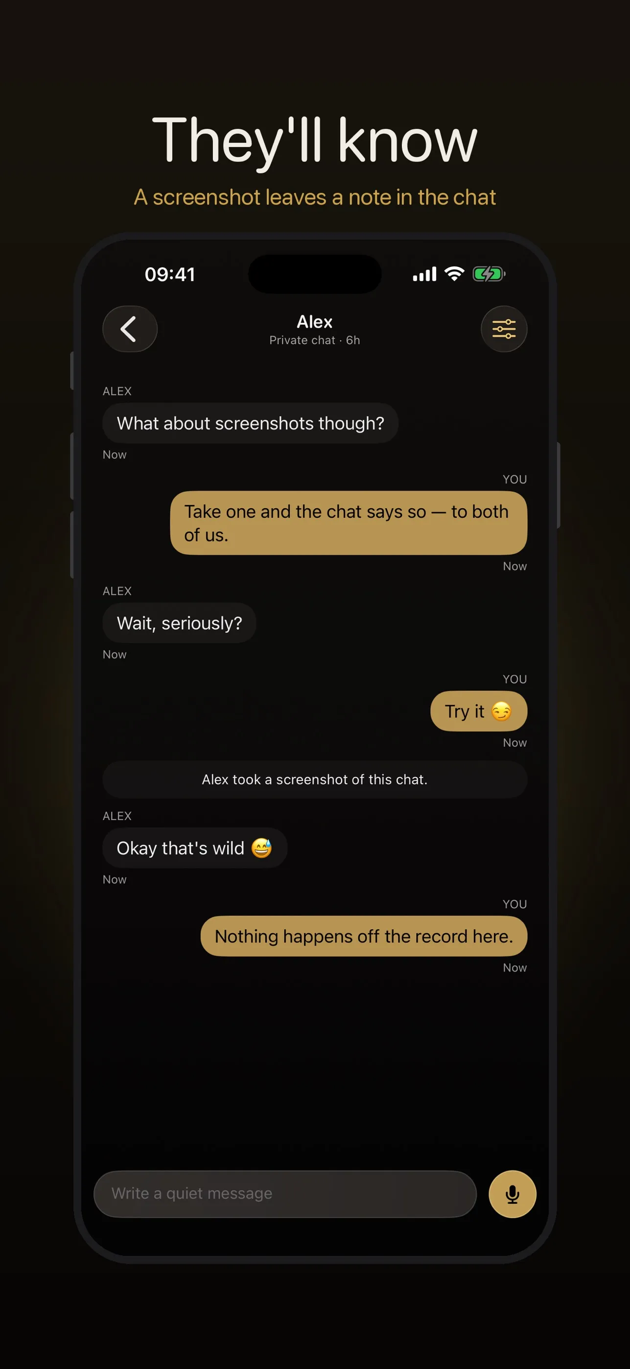 Screenshot of Obscyra — Live Private iOS Messenger