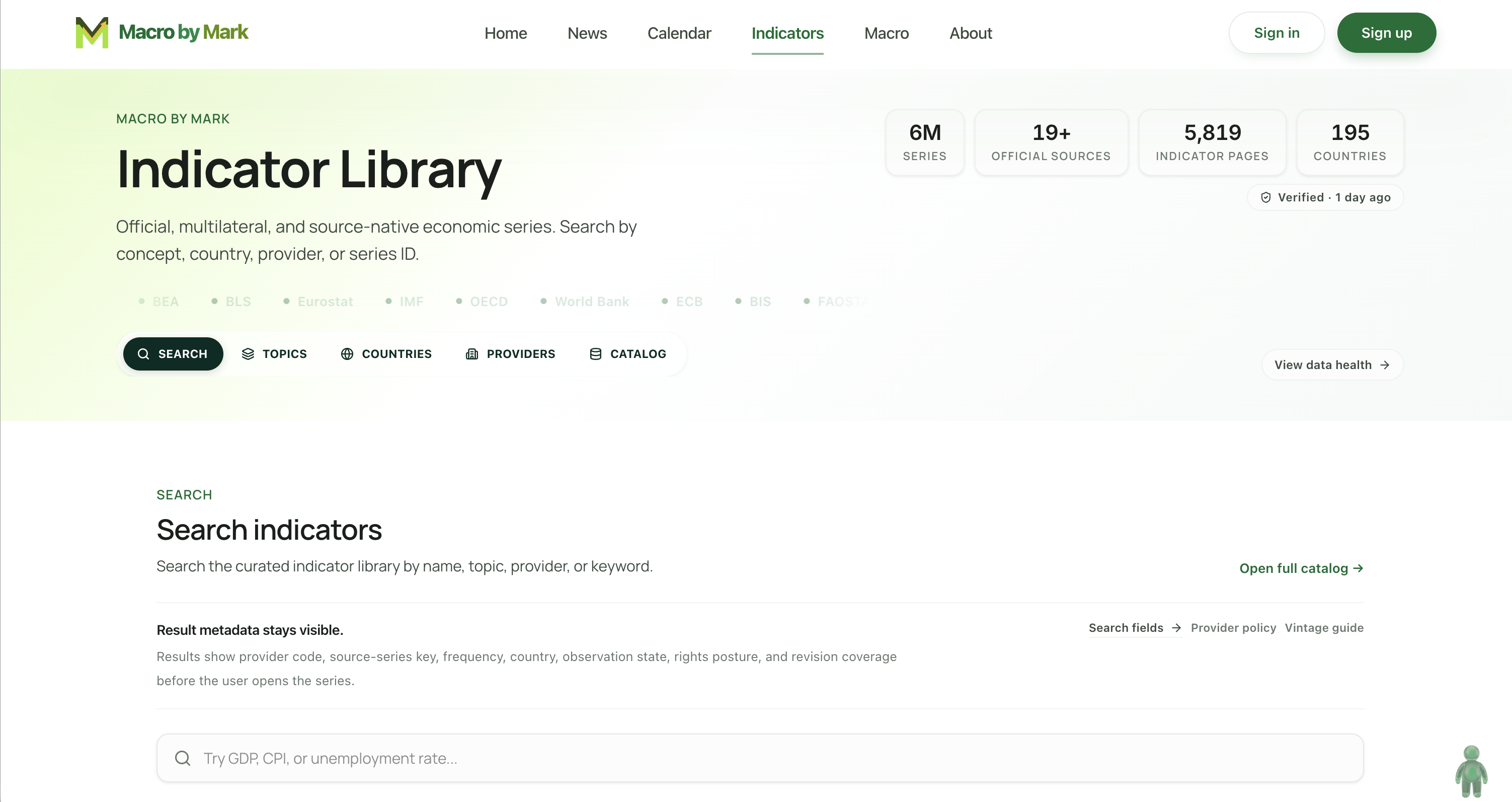 Screenshot of Macro by Mark