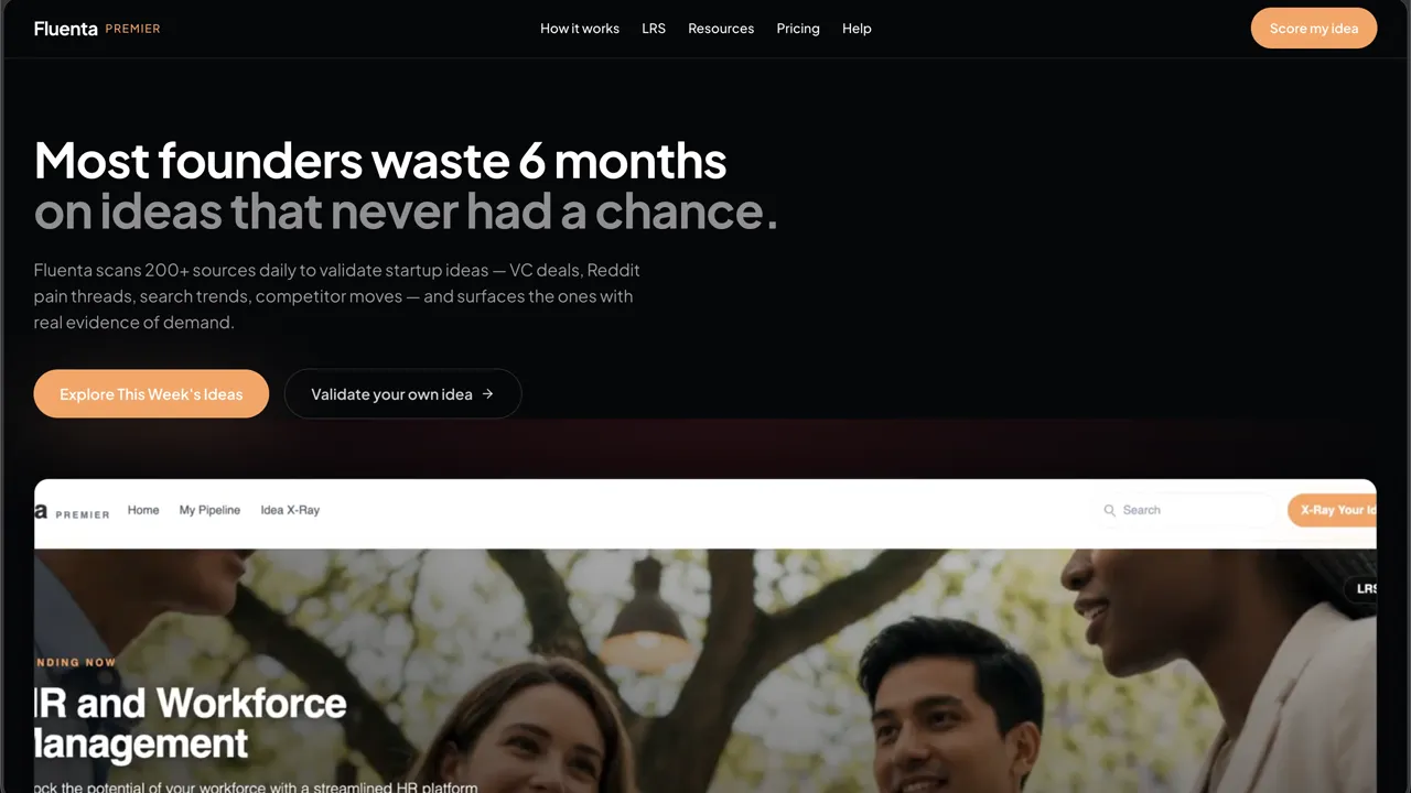 Screenshot of Fluenta