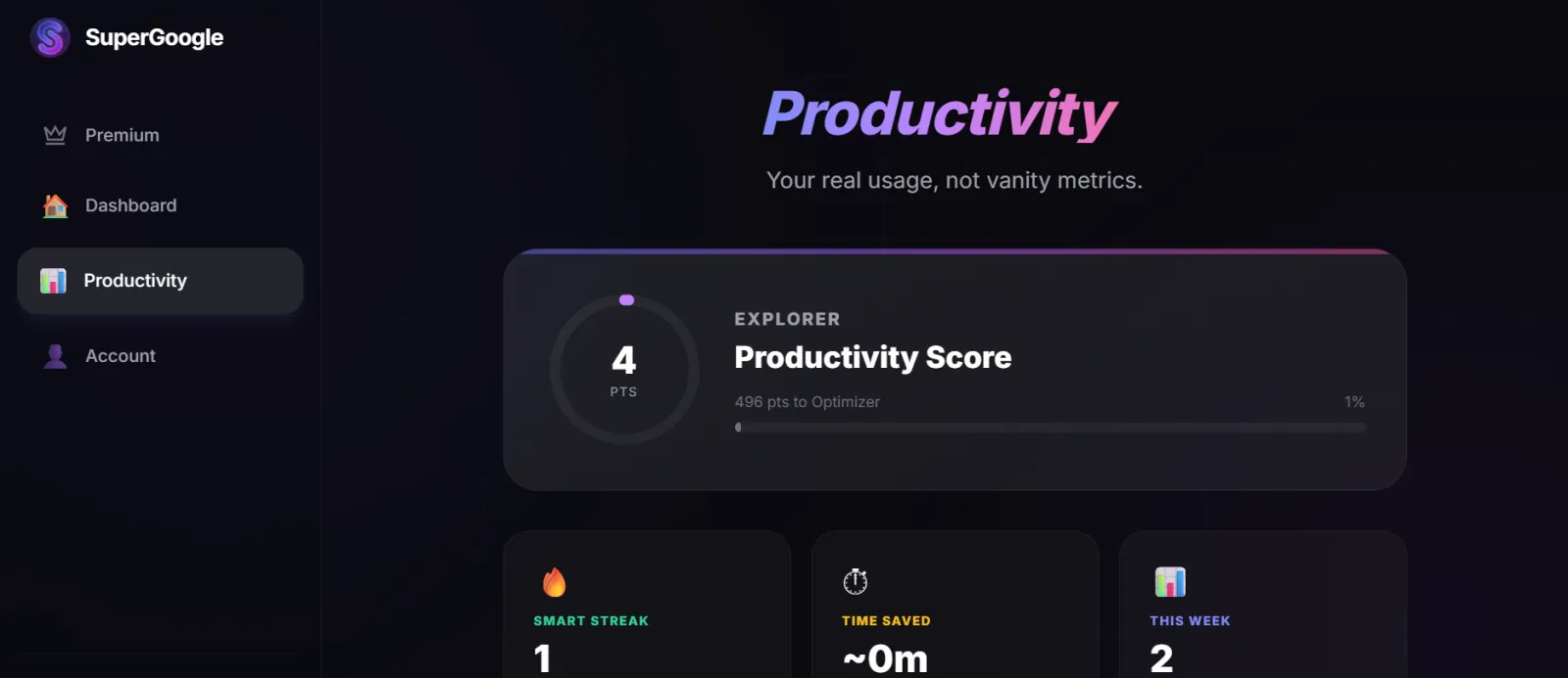 Screenshot of SuperGoogle