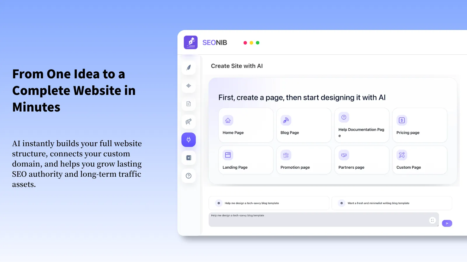 Screenshot of SEONIB