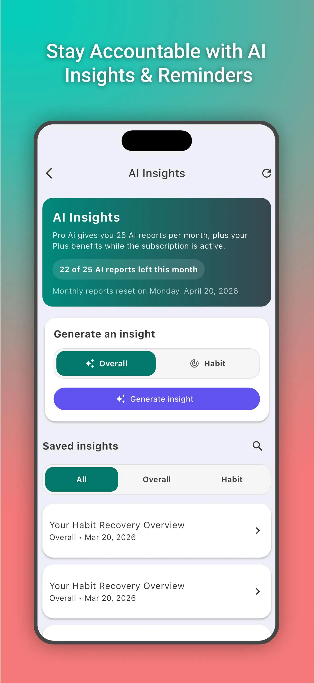 Screenshot of Avoid: Break Bad Habits