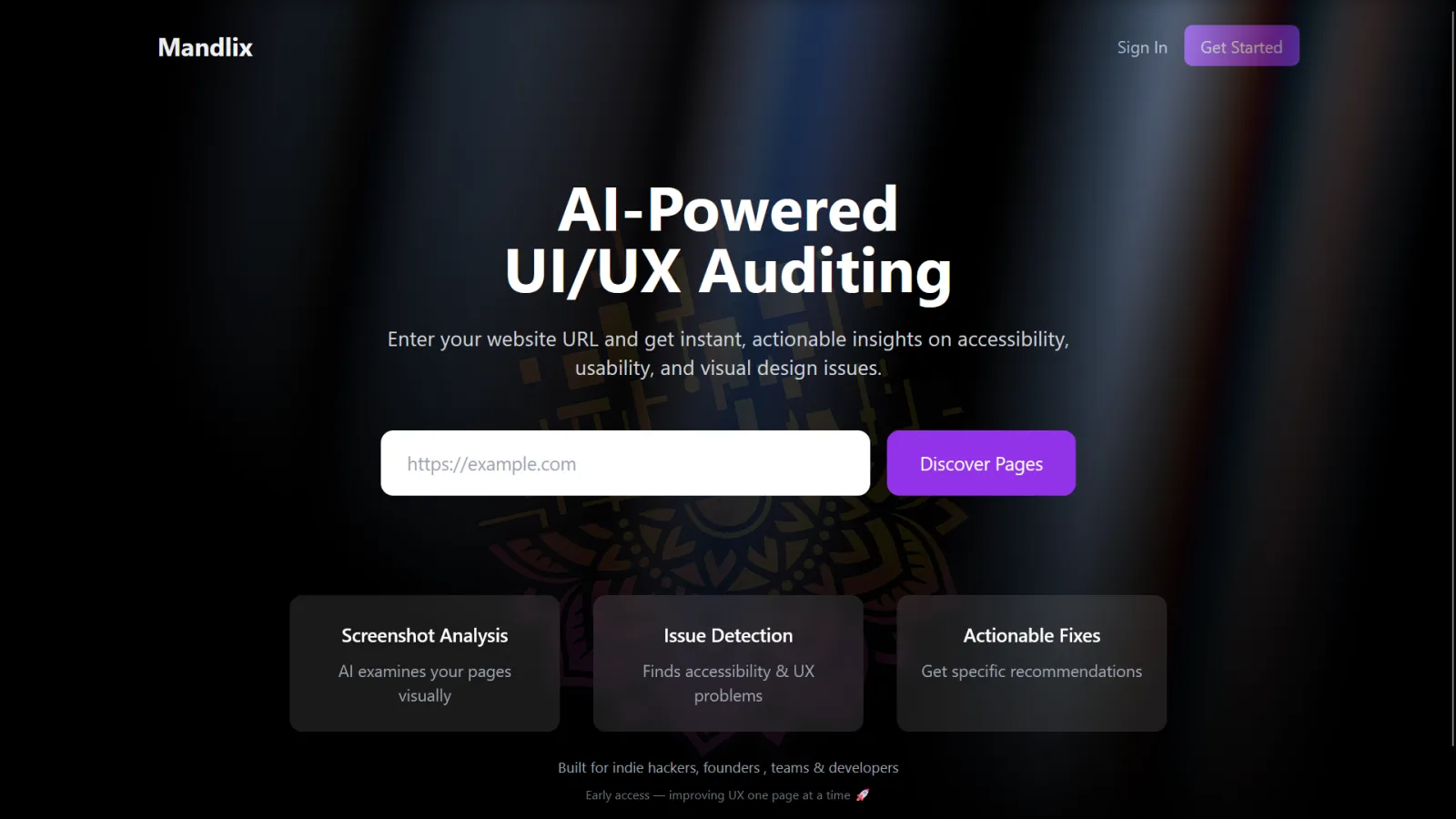 Screenshot of Mandlix