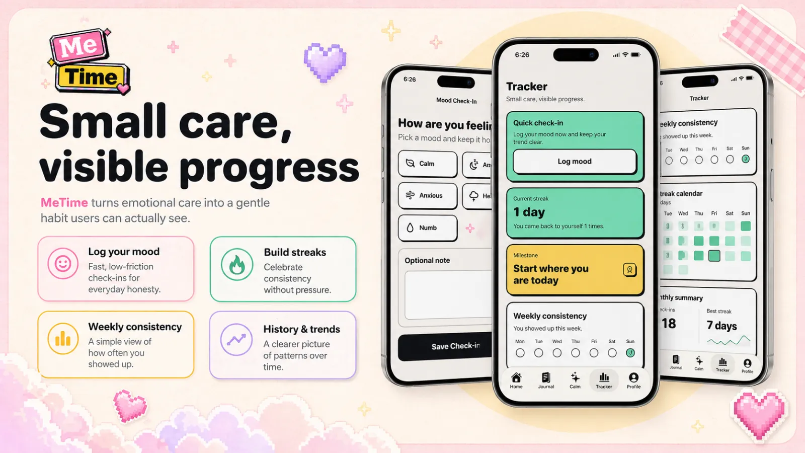 Screenshot of MeTime: Self Care for Women