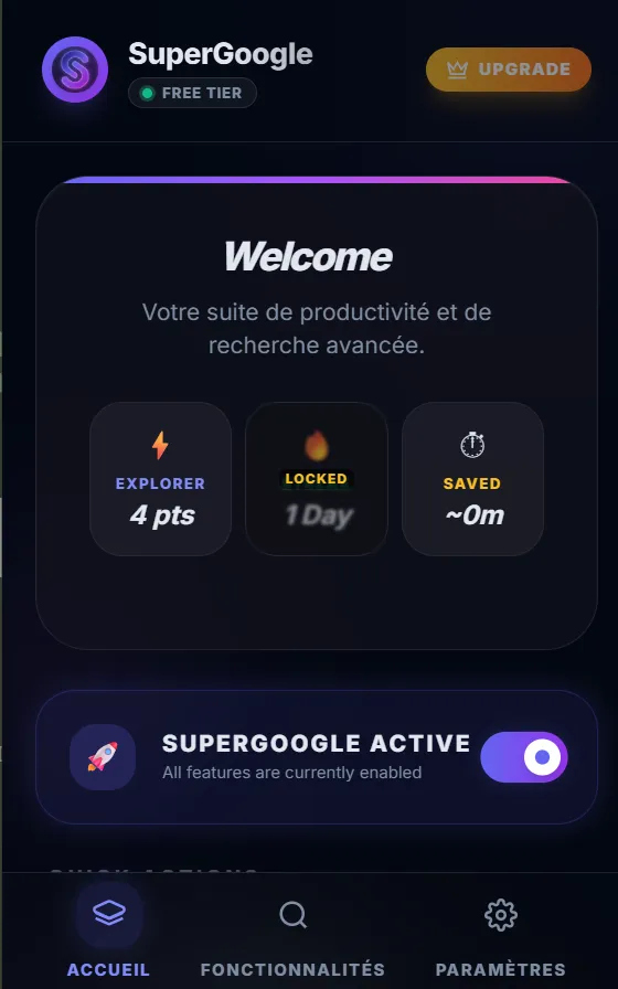 Screenshot of SuperGoogle