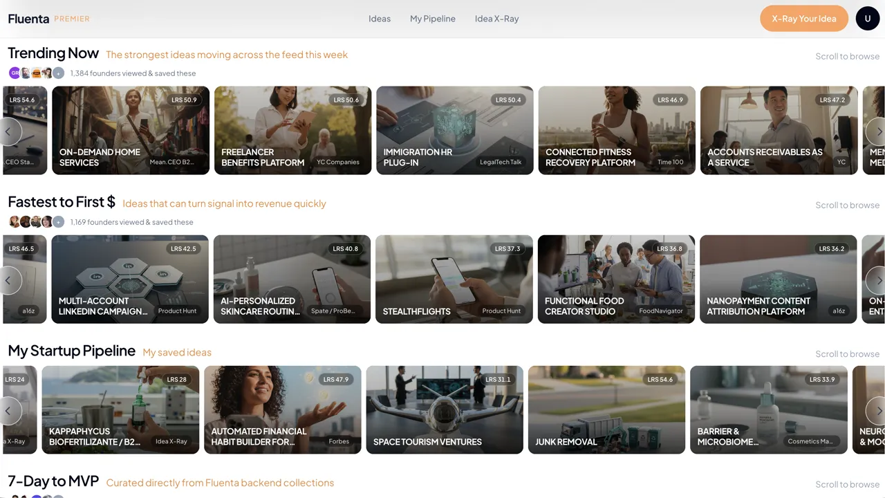 Screenshot of Fluenta