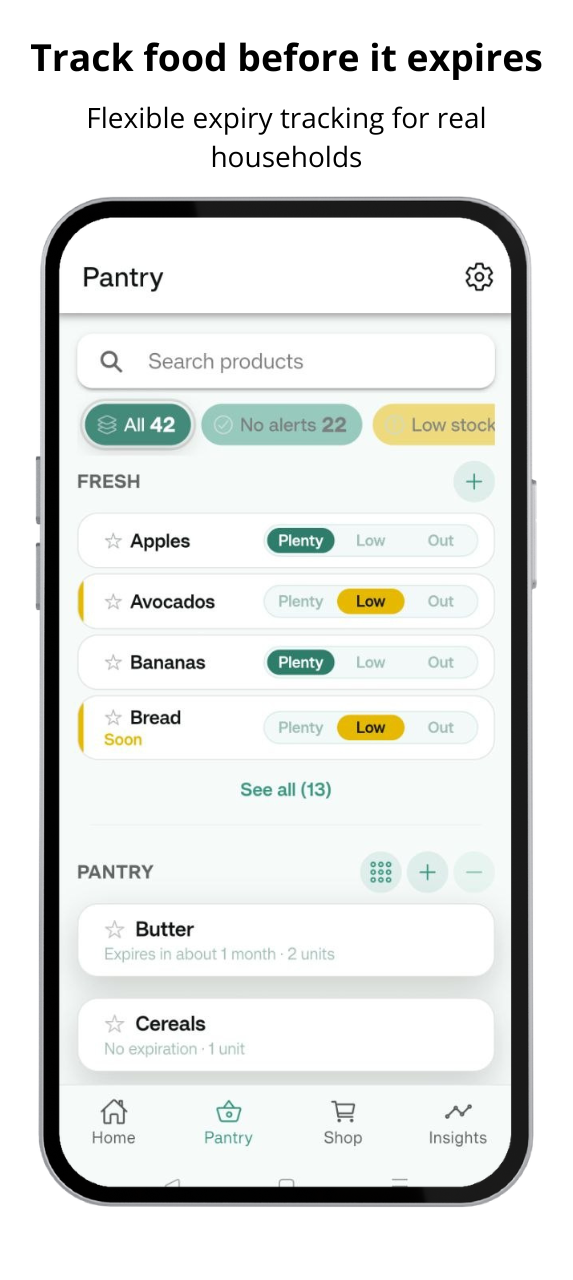 Screenshot of Pantrymind