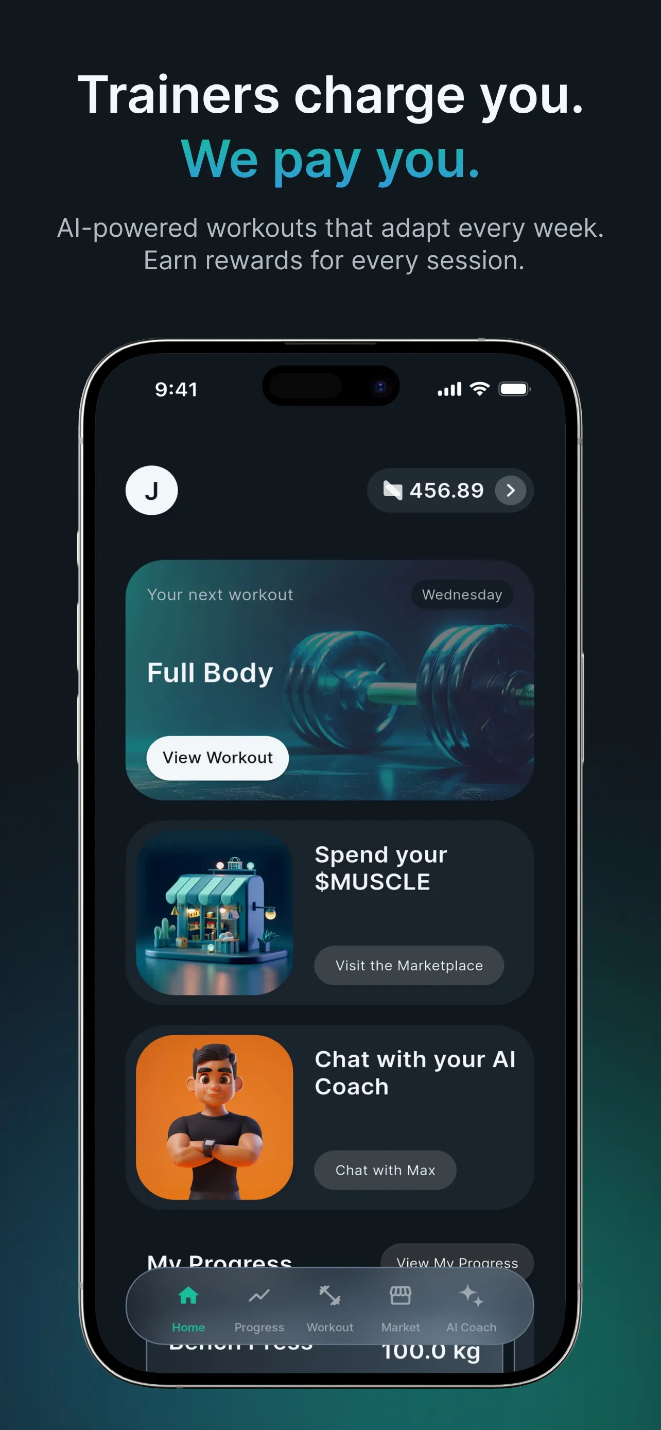 Screenshot of MuscleMind