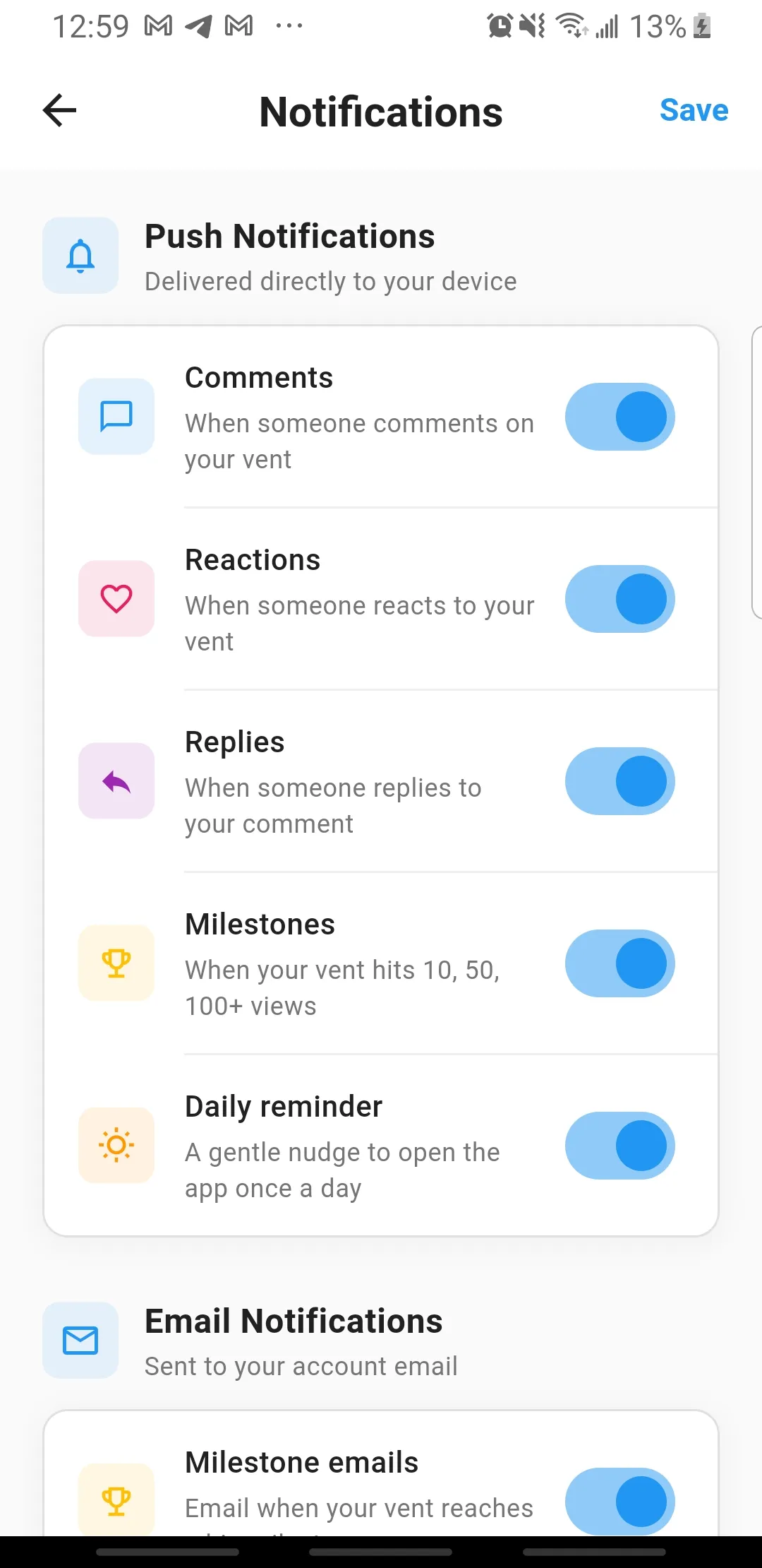 Screenshot of Ventory