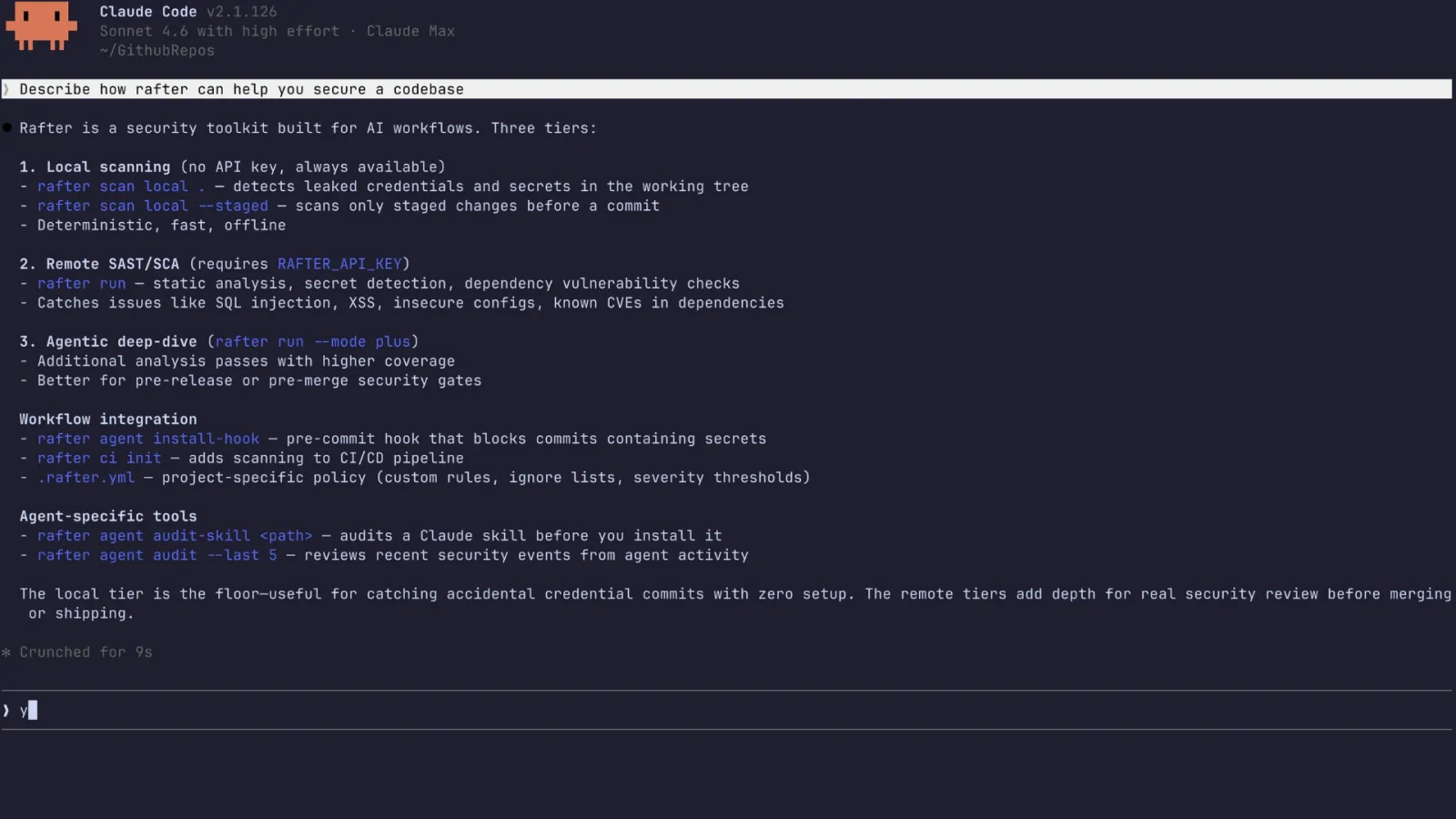 Screenshot of Rafter