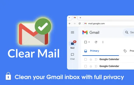 Screenshot of Clear Mail for Gmail