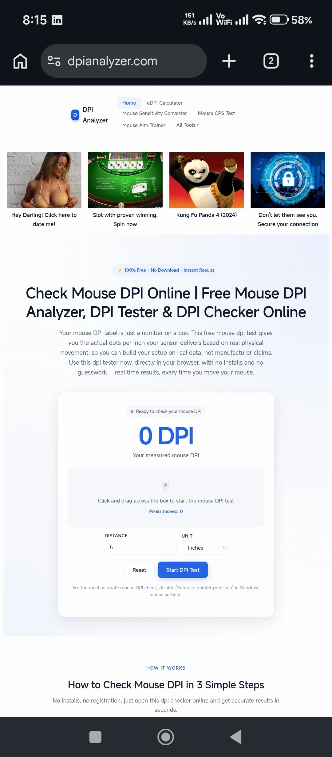 Dpi Analyzer