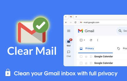 Screenshot of Clear Mail for Gmail