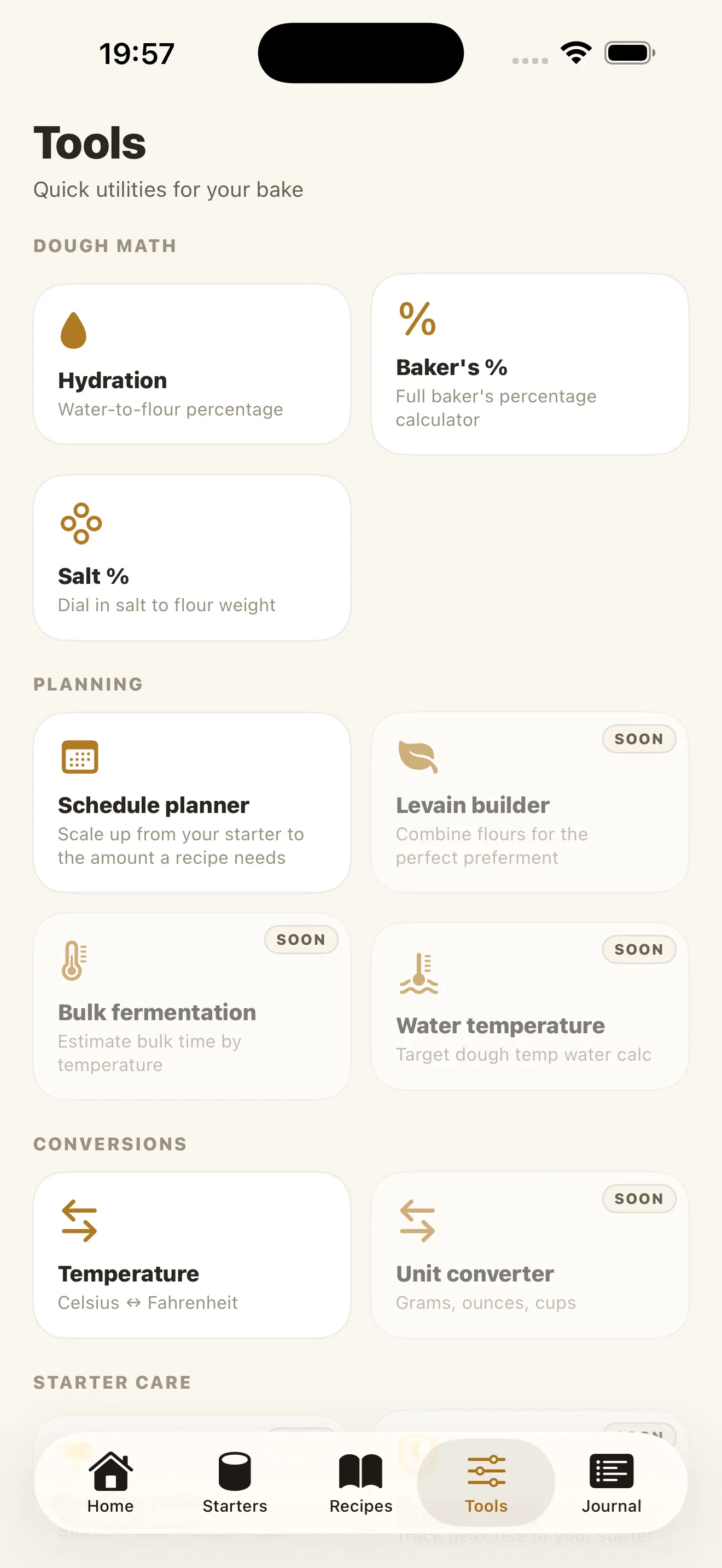 Screenshot of Yeasta - Sourdough Tracker