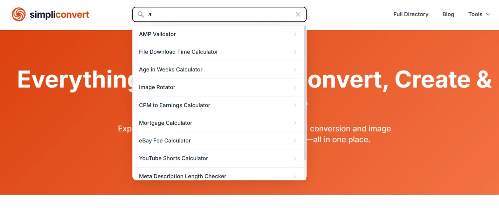 Screenshot of simpliconvert.com