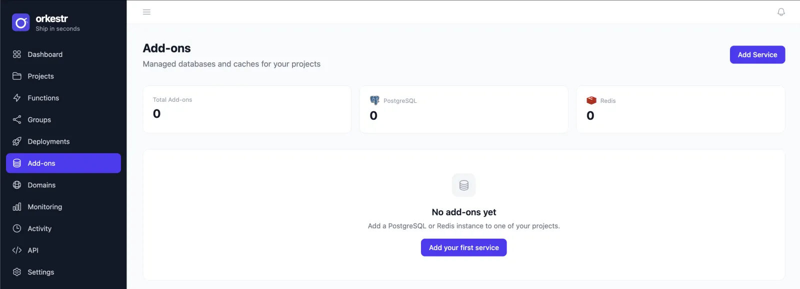 Screenshot of orkestr