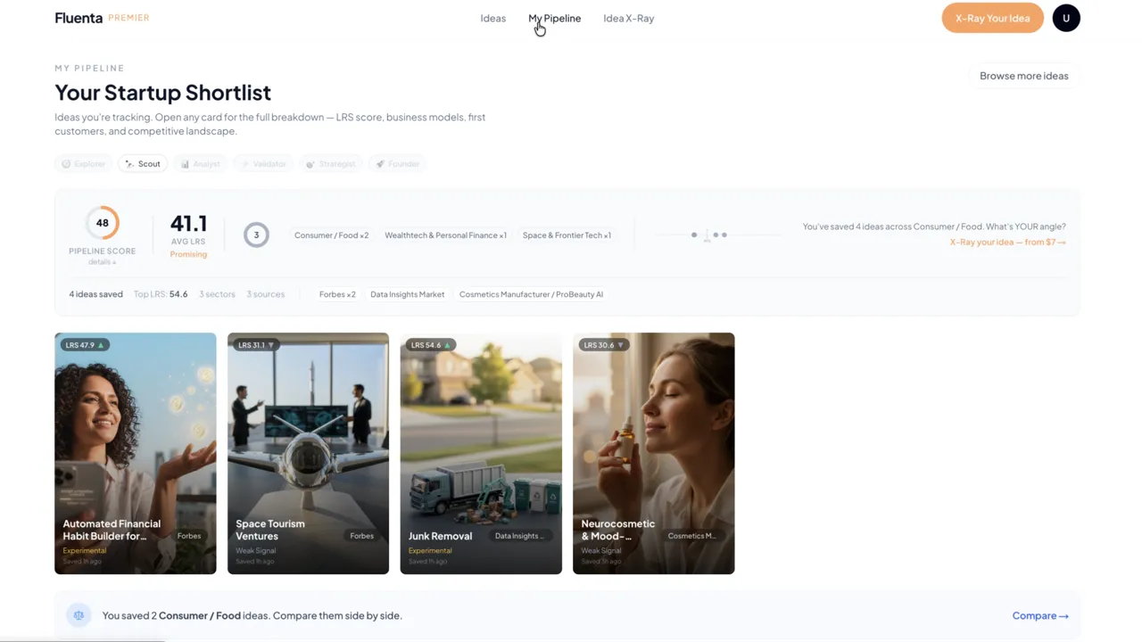 Screenshot of Fluenta