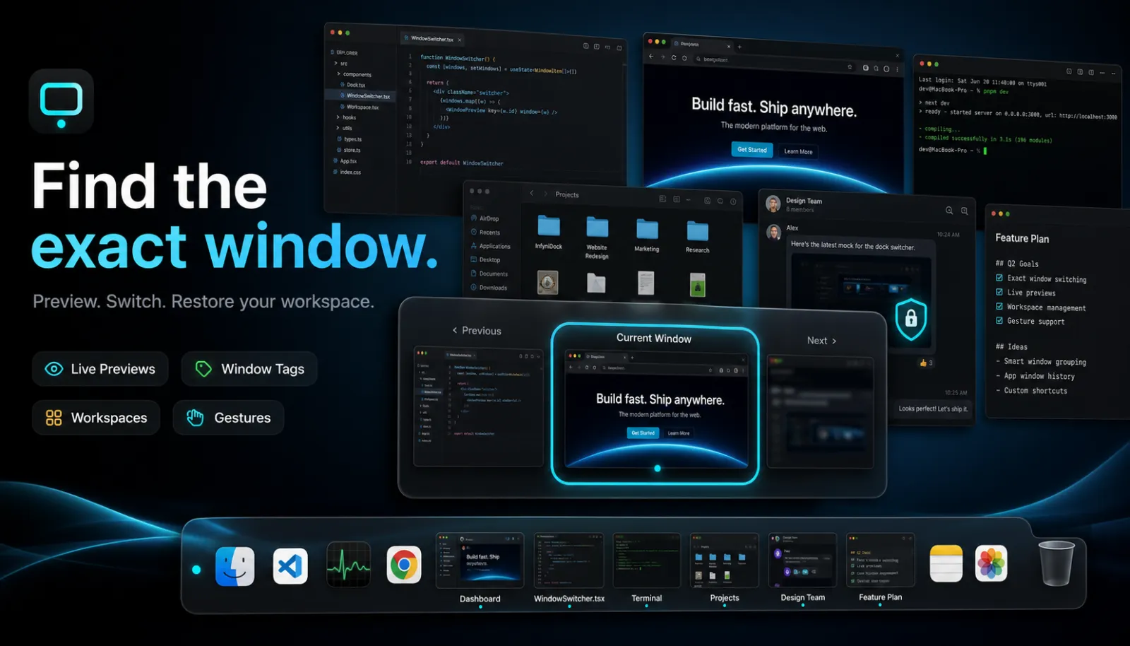 Screenshot of InfyniDock