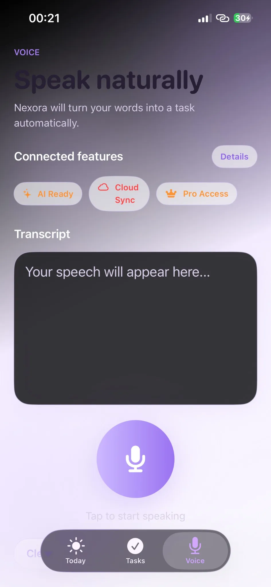 Screenshot of Nexora AI