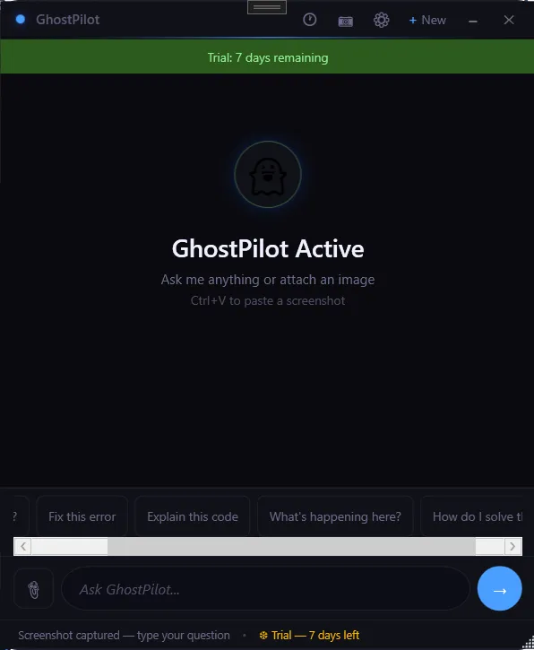 Screenshot of GhostPilot