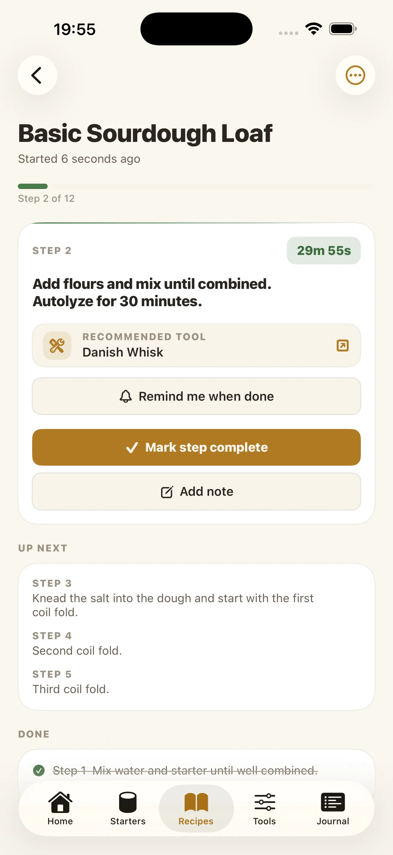 Screenshot of Yeasta - Sourdough Tracker