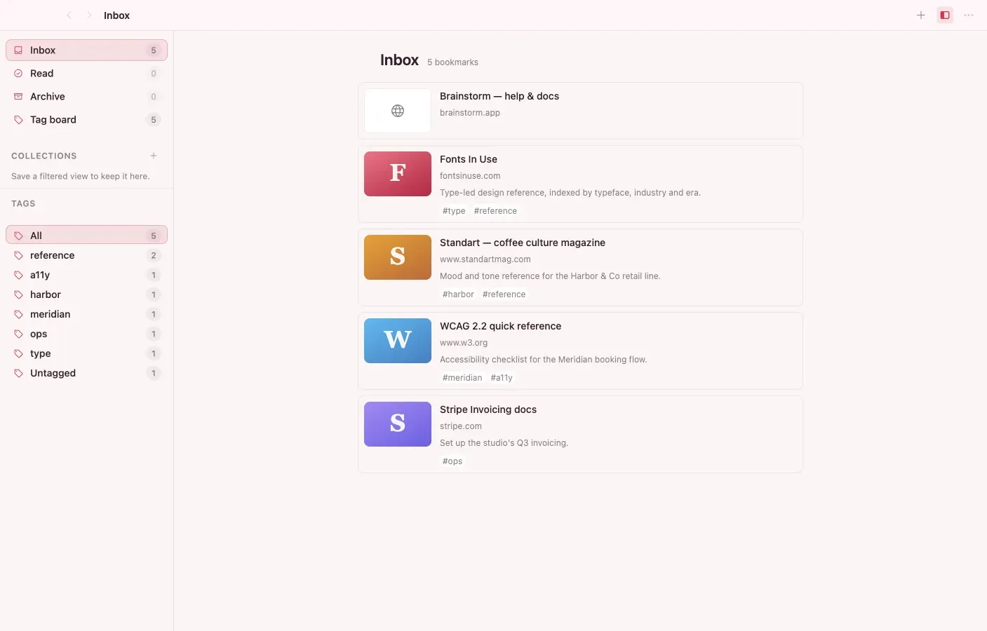 Screenshot of Brainstorm