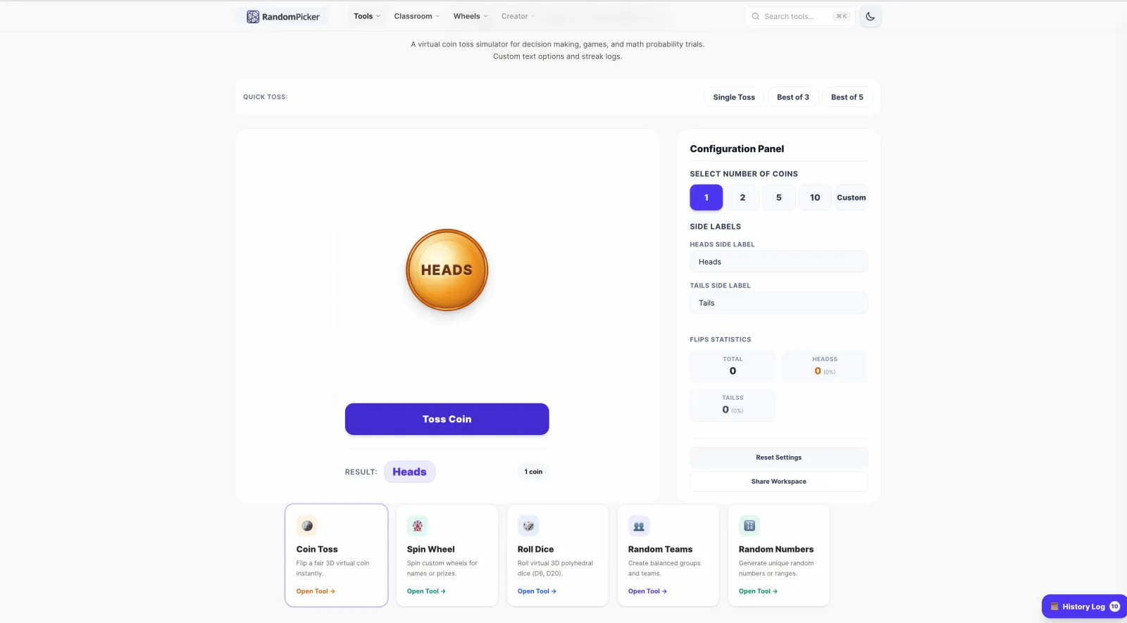 Screenshot of RandomPicker