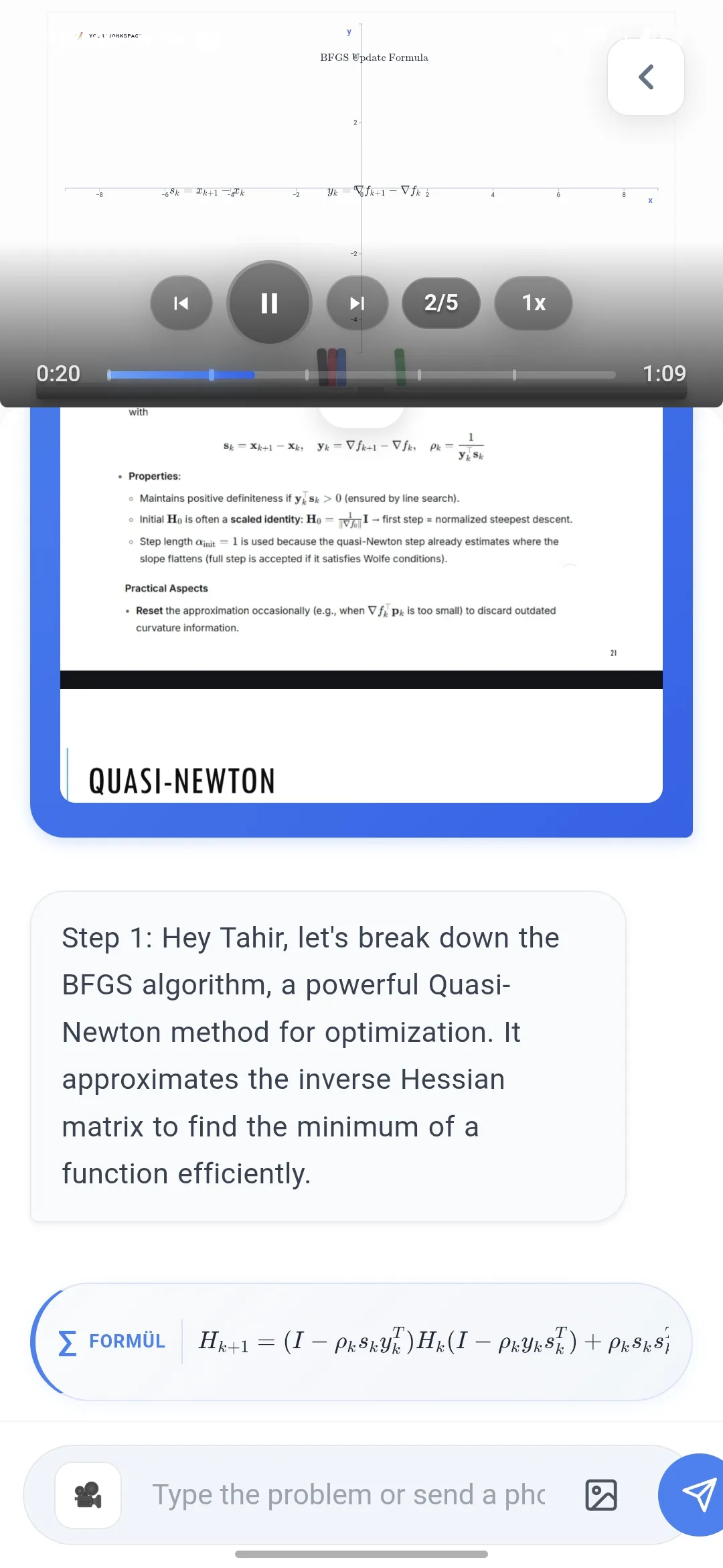 Screenshot of Matsorik – AI Math Tutor