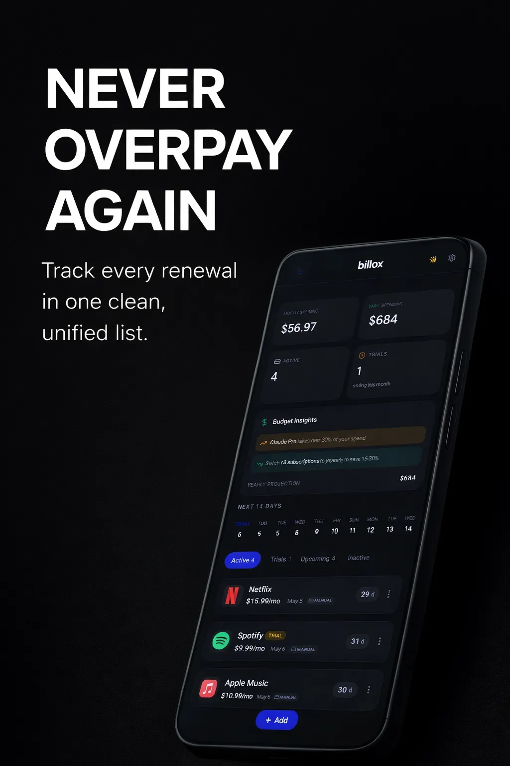 Screenshot of Billox