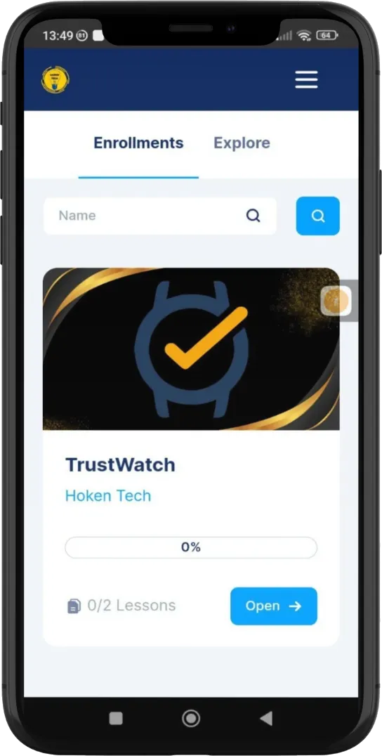 Screenshot of TrustWatch
