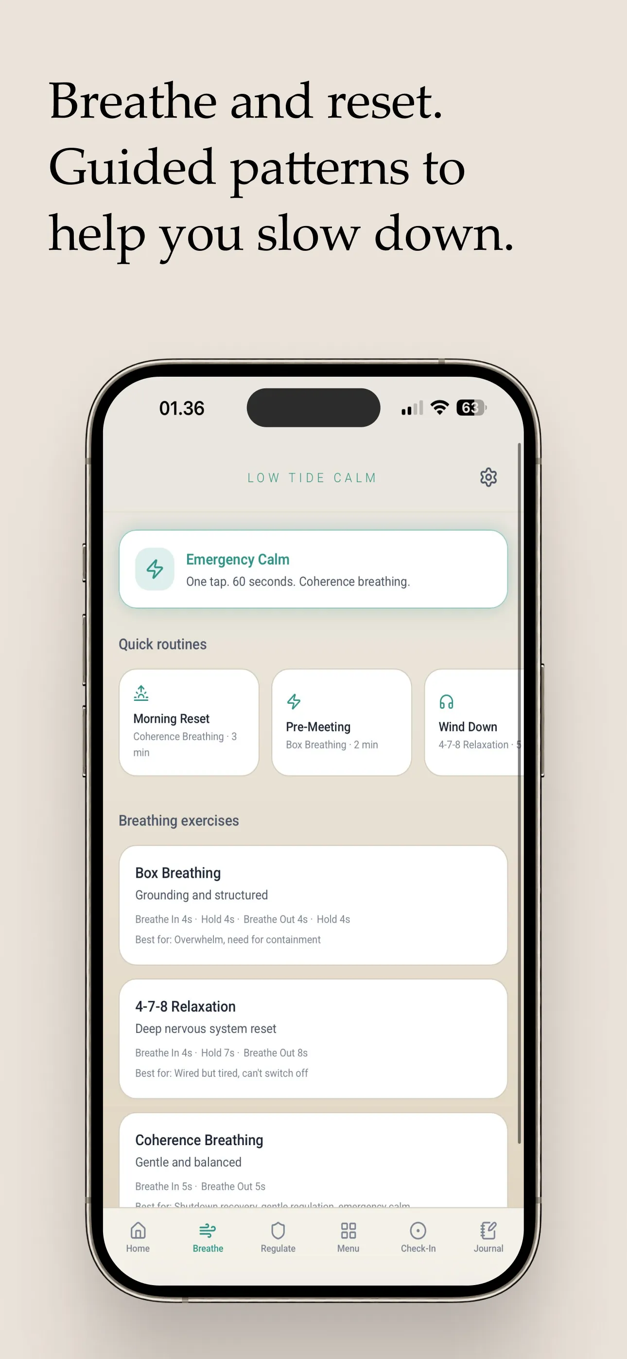 Screenshot of Low Tide Calm