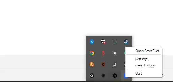 Screenshot of PastePilot