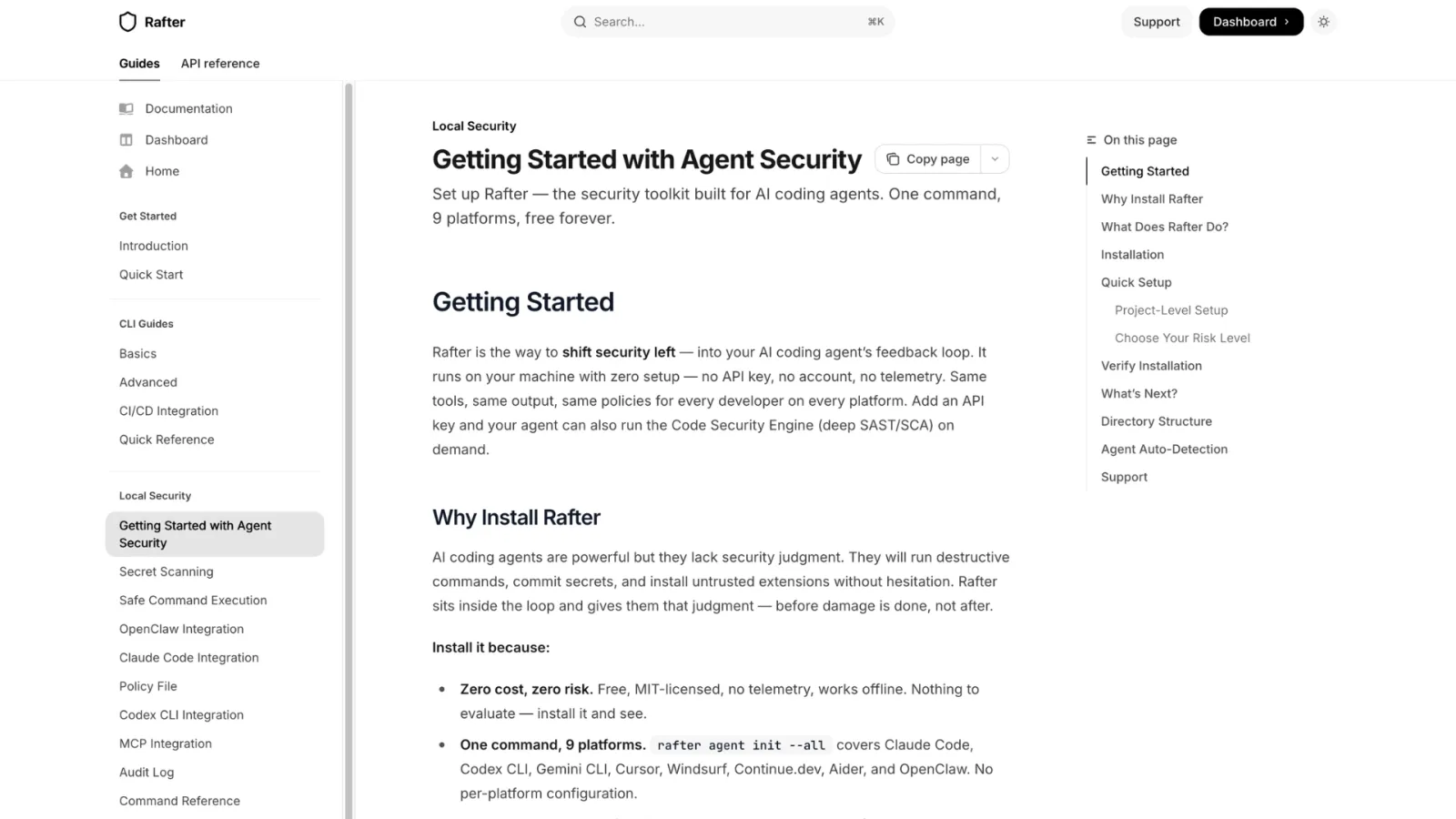 Screenshot of Rafter