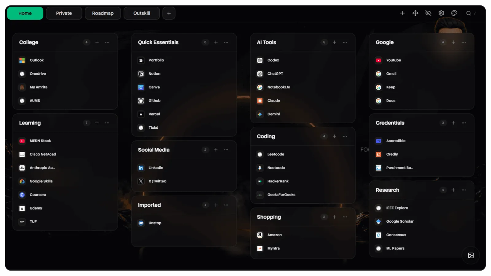 Screenshot of Bookmrk