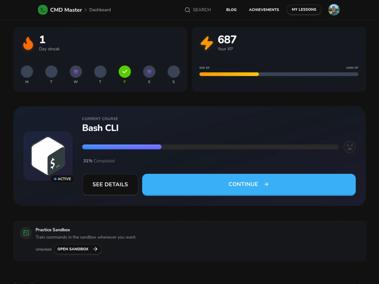 Screenshot of CMD Master
