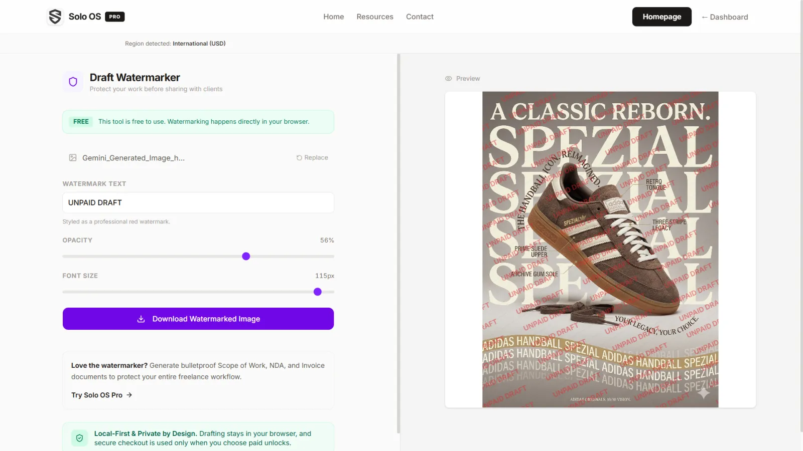 Screenshot of Solo OS