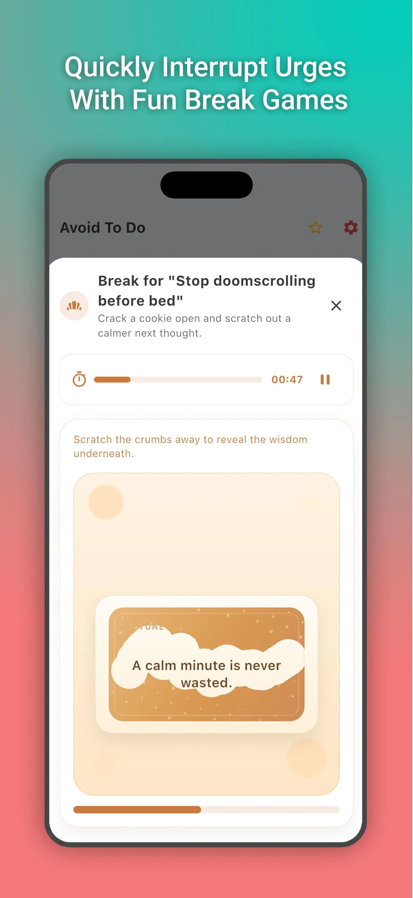 Screenshot of Avoid: Break Bad Habits