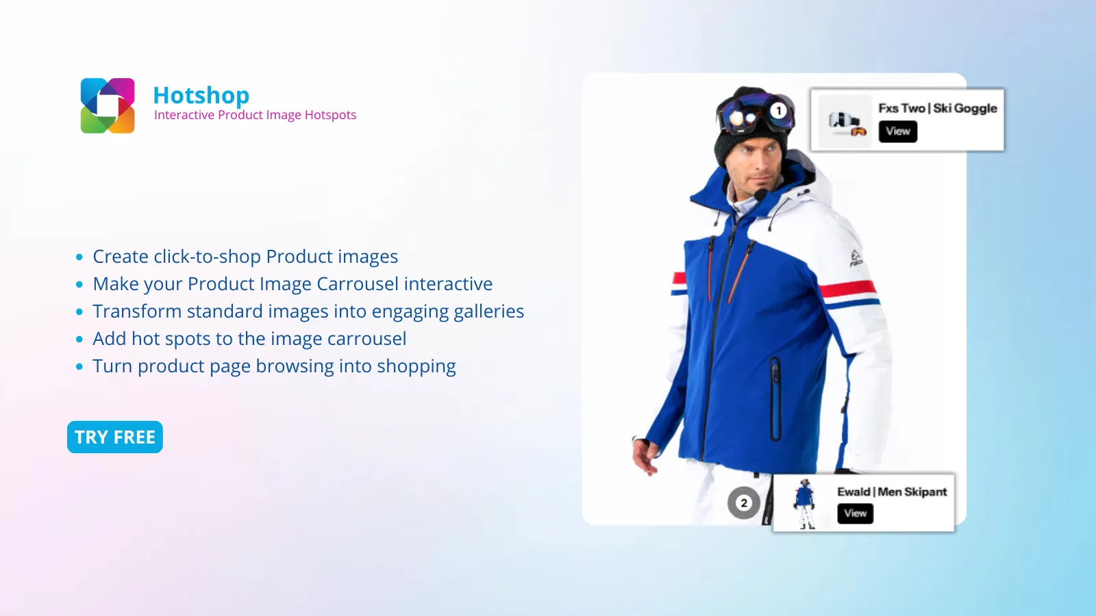 Screenshot of Hotshop: Product Image Hotspot