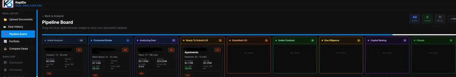 Screenshot of Kept MFDA Pro