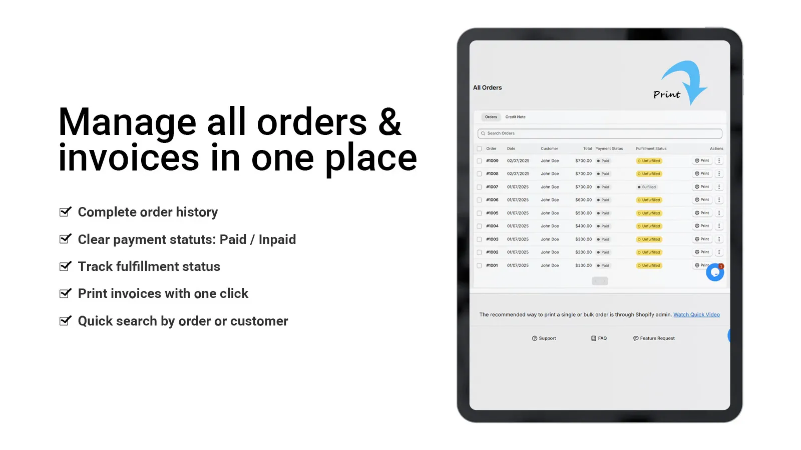 Screenshot of GST Reports & Invoices