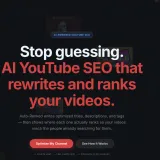 Auto-Ranked: AI-Powered YouTube SEO Tool