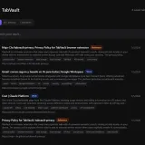 TabVault — AI Tab Manager