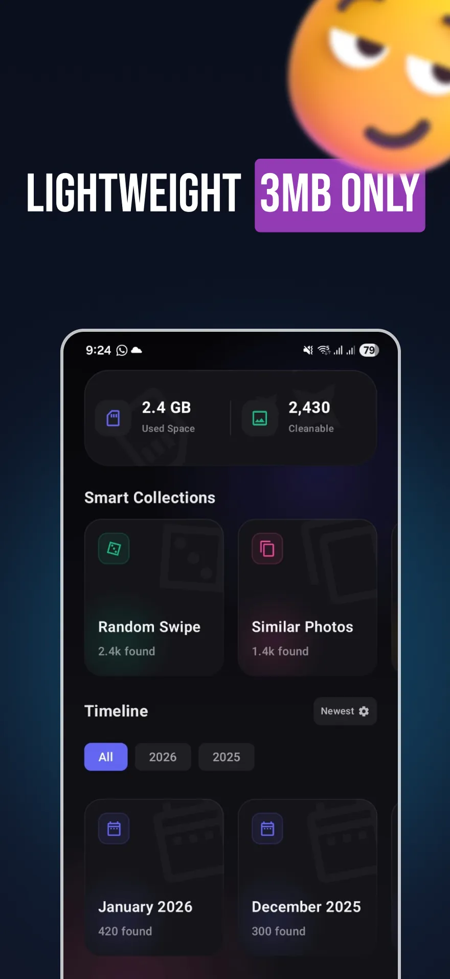 Screenshot of Declutr - Swipe to Delete Unwanted Photos